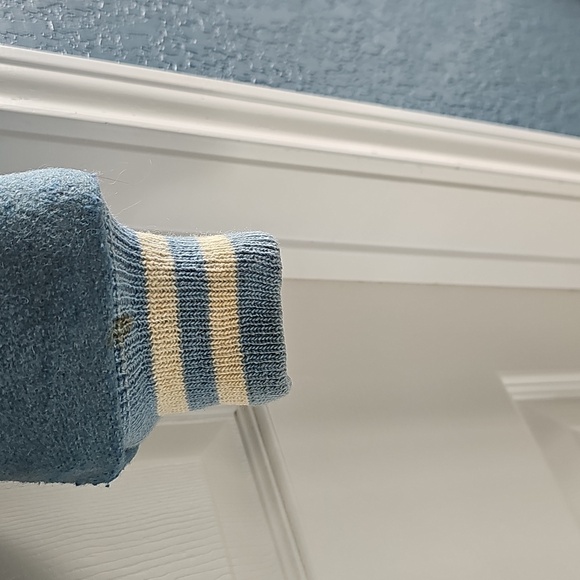 Vintage Butwin Wool Varsity High School Jacket Light Blue & White + Pins Dan - Picture 6 of 14